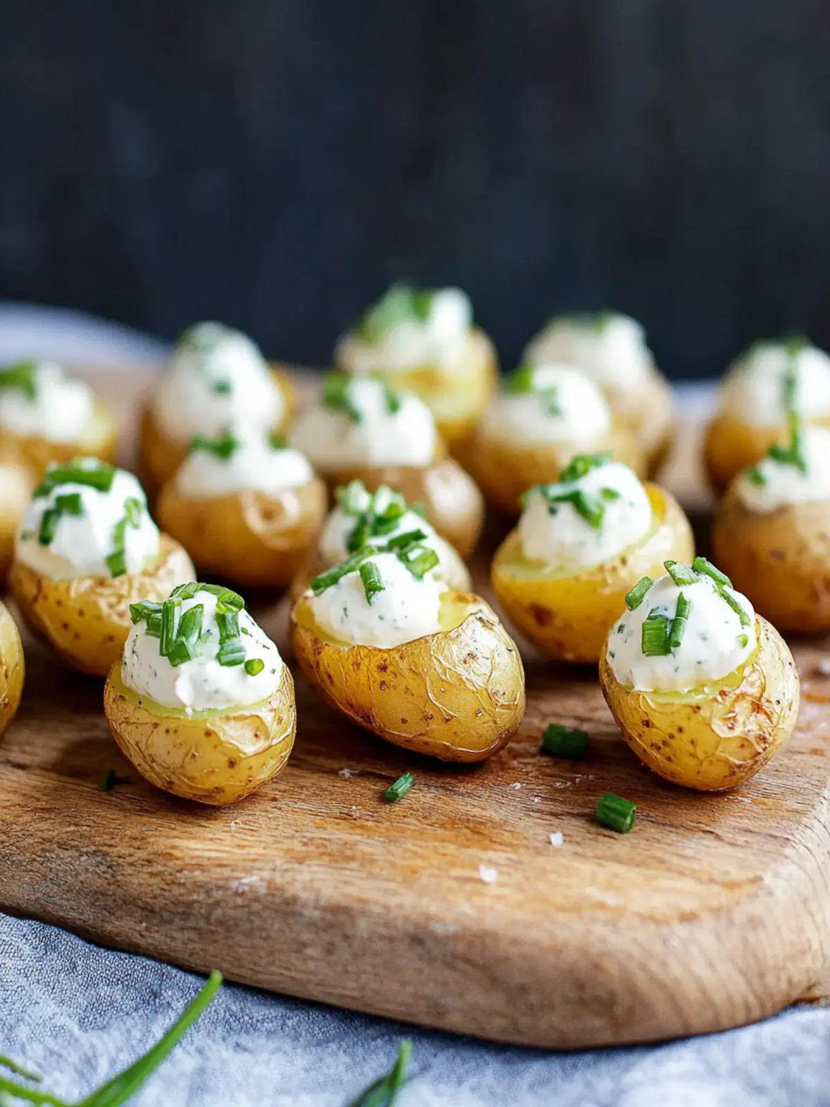 Irresistibly Crispy Mini Baked Potatoes with Flavorful Toppings 2 Mini Baked Potatoes