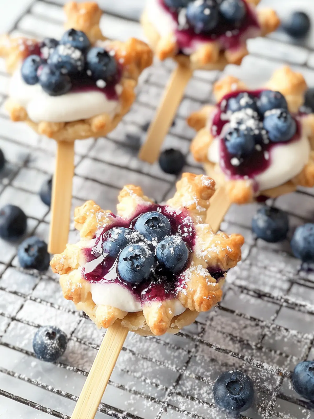 Star-Studded Blueberry Mini Pie Pops Your Family Will Love 2 Blueberry Mini Pie Pops
