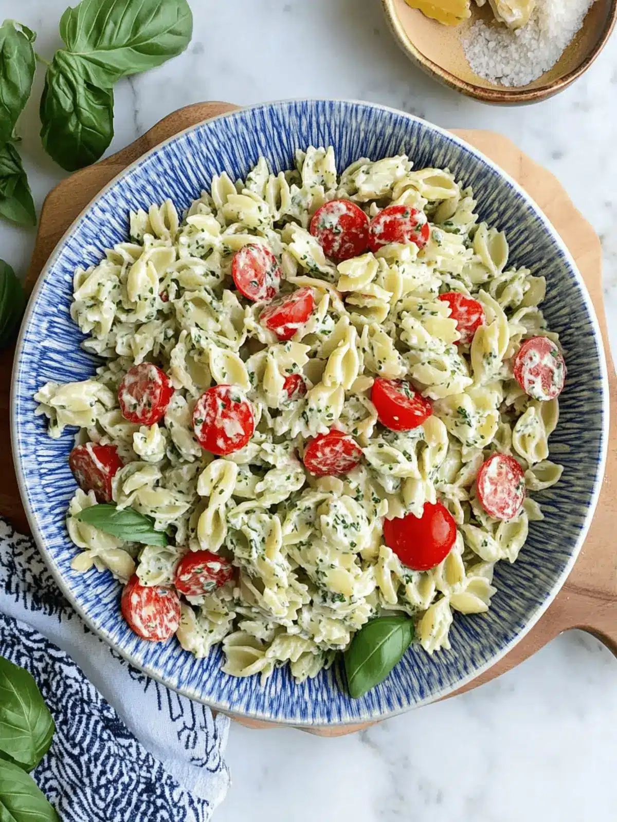 Creamy Basil Pasta Salad Perfect for Summer Gatherings 4 Creamy Basil Pasta Salad