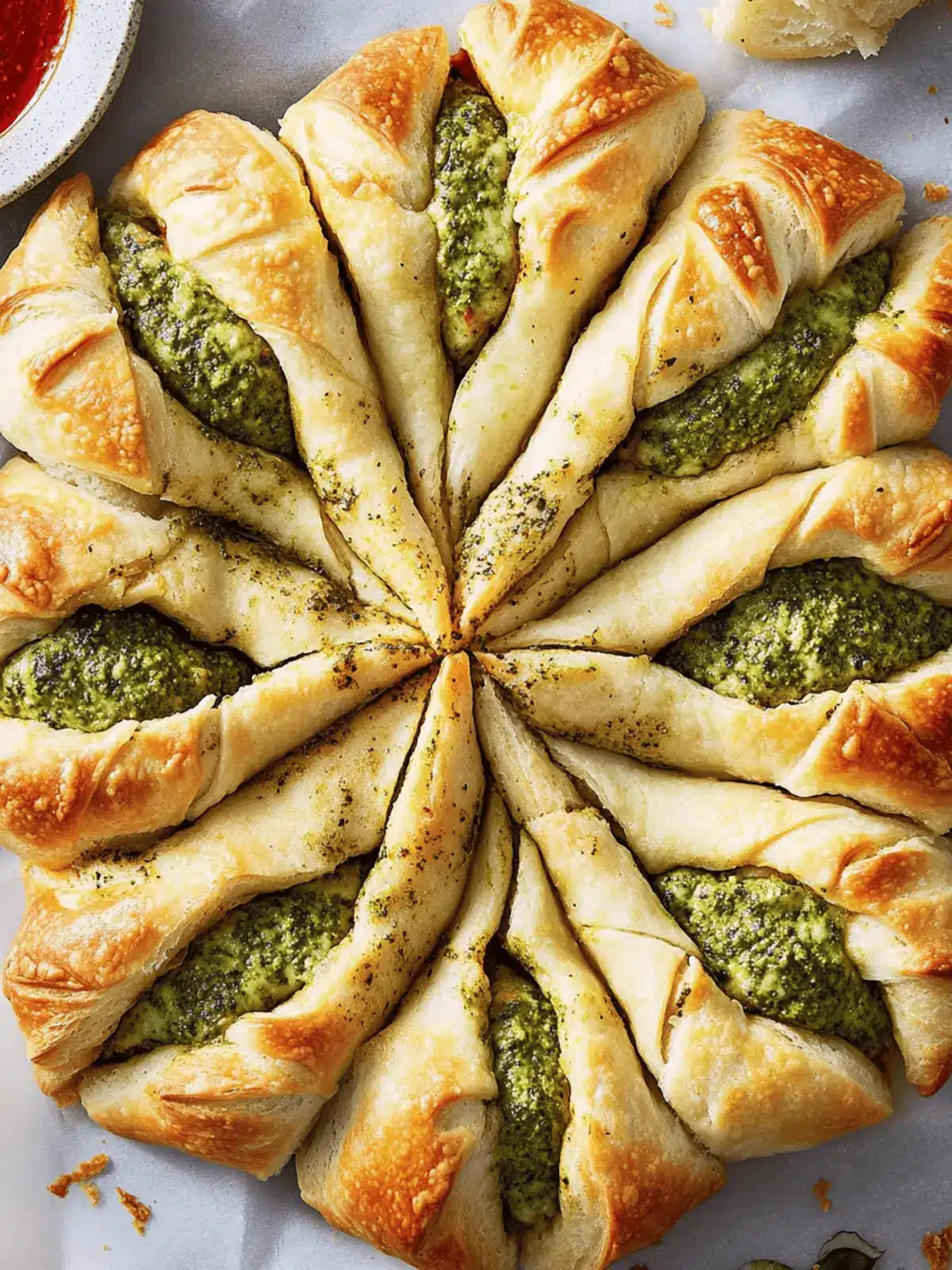 Pesto Pizza Stuffed Star Bread You'll Love to Share 4 Pesto Pizza Stuffed Star Bread
