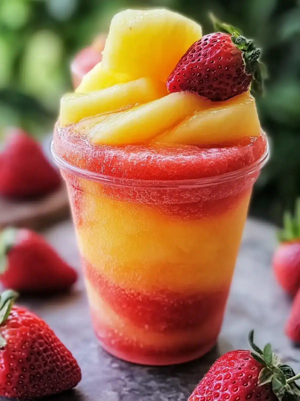 Chill Out with a Pineapple Strawberry Slushie Delight 4 Pineapple Strawberry Slushie