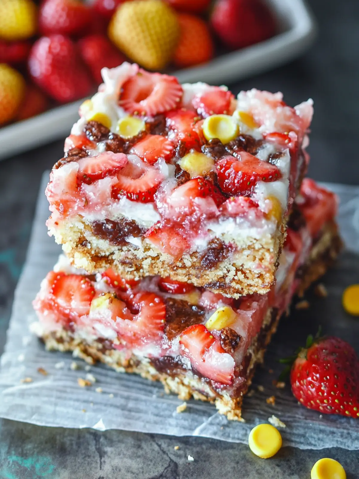 Sweet Strawberry Ooey Gooey Bars for Happy Family Moments 2 Strawberry Ooey Gooey Bars