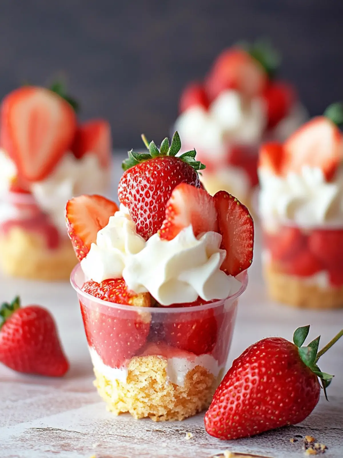 Irresistible Strawberry Shortcake Cups for Effortless Entertaining 3 Strawberry Shortcake Cups