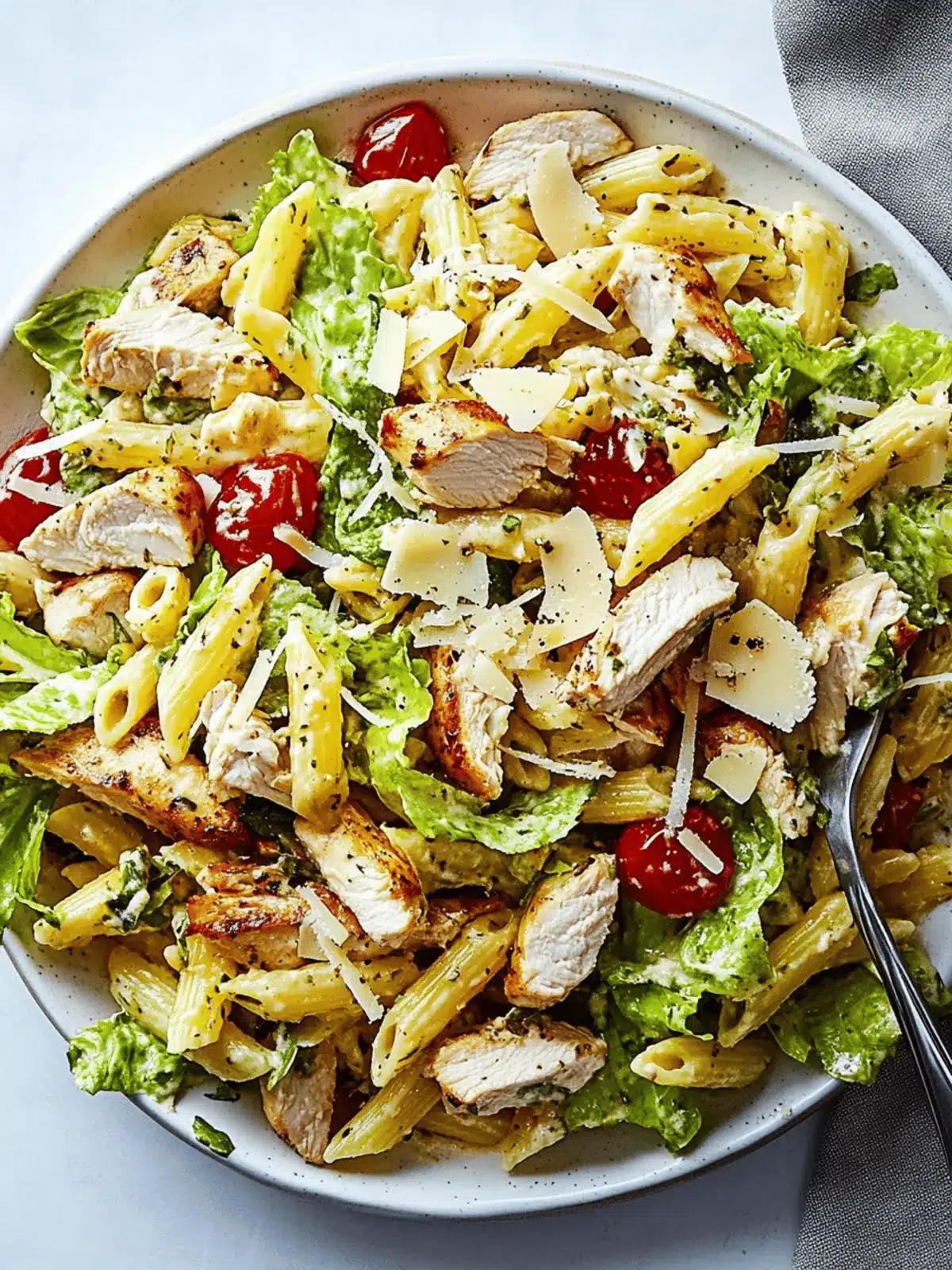 Delicious Chicken Caesar Pasta Salad for Summer Gatherings 4 Chicken Caesar Pasta Salad