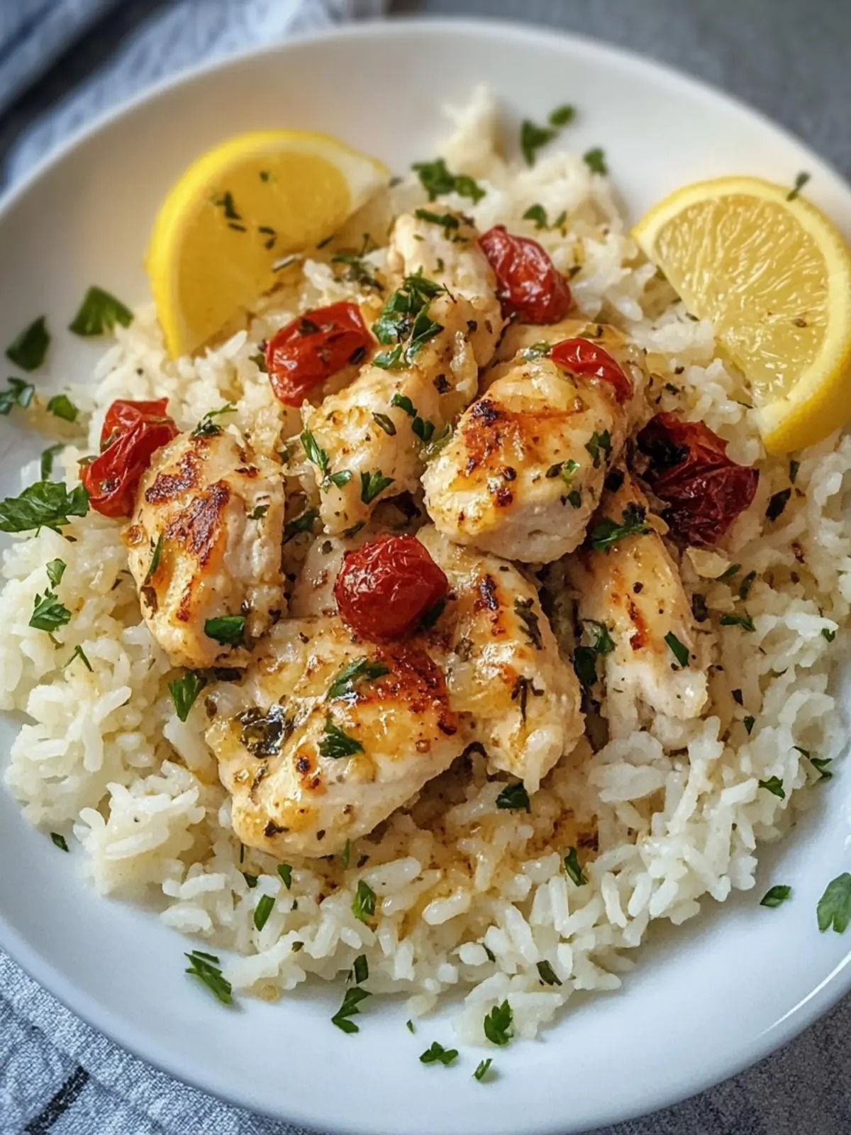Flavorful Chicken Scampi with Garlic Parmesan Rice You ll Love 3 Chicken Scampi with Garlic Parmesan Rice