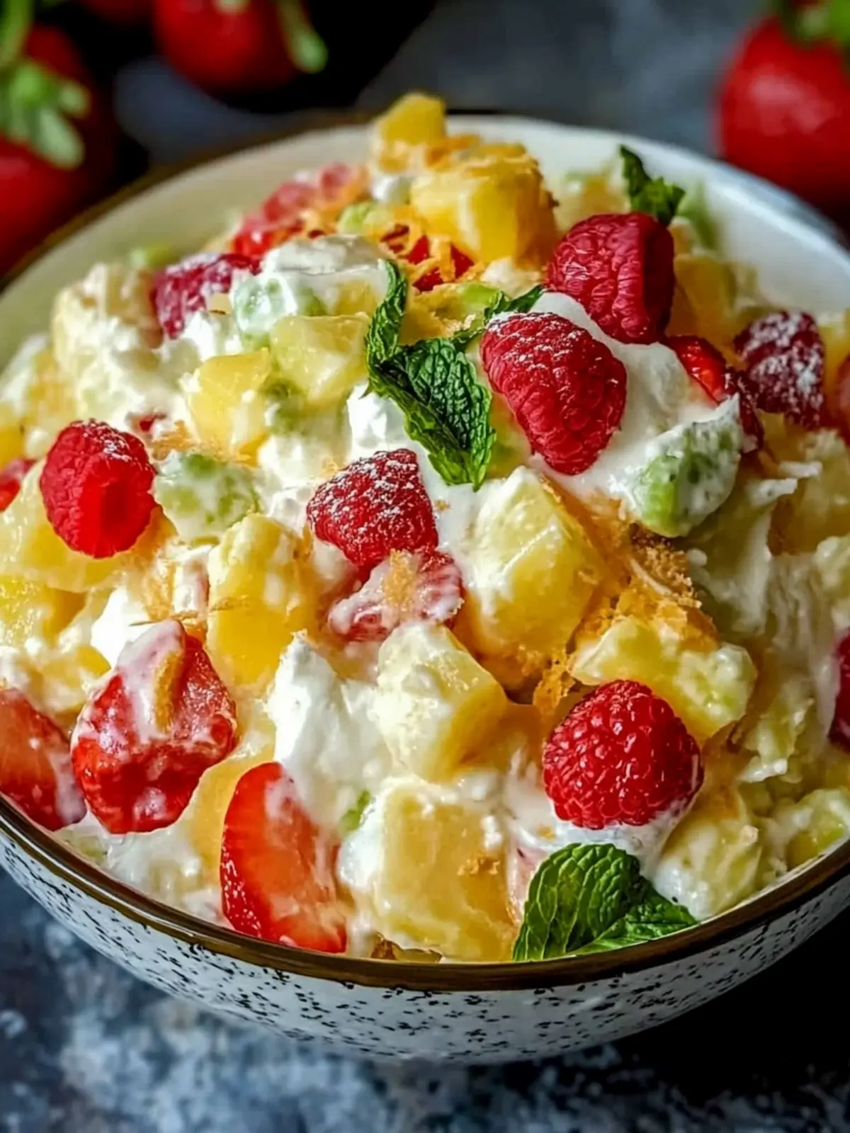 Tropical Hawaiian Cheesecake Salad Your No-Bake Summer Hit 3 Hawaiian Cheesecake Salad