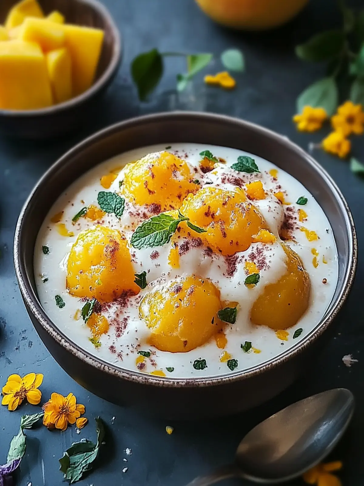 Shahi Mango Dahi Vada: A Tangy Twist to Summer Parties 4 Shahi Mango Dahi Vada