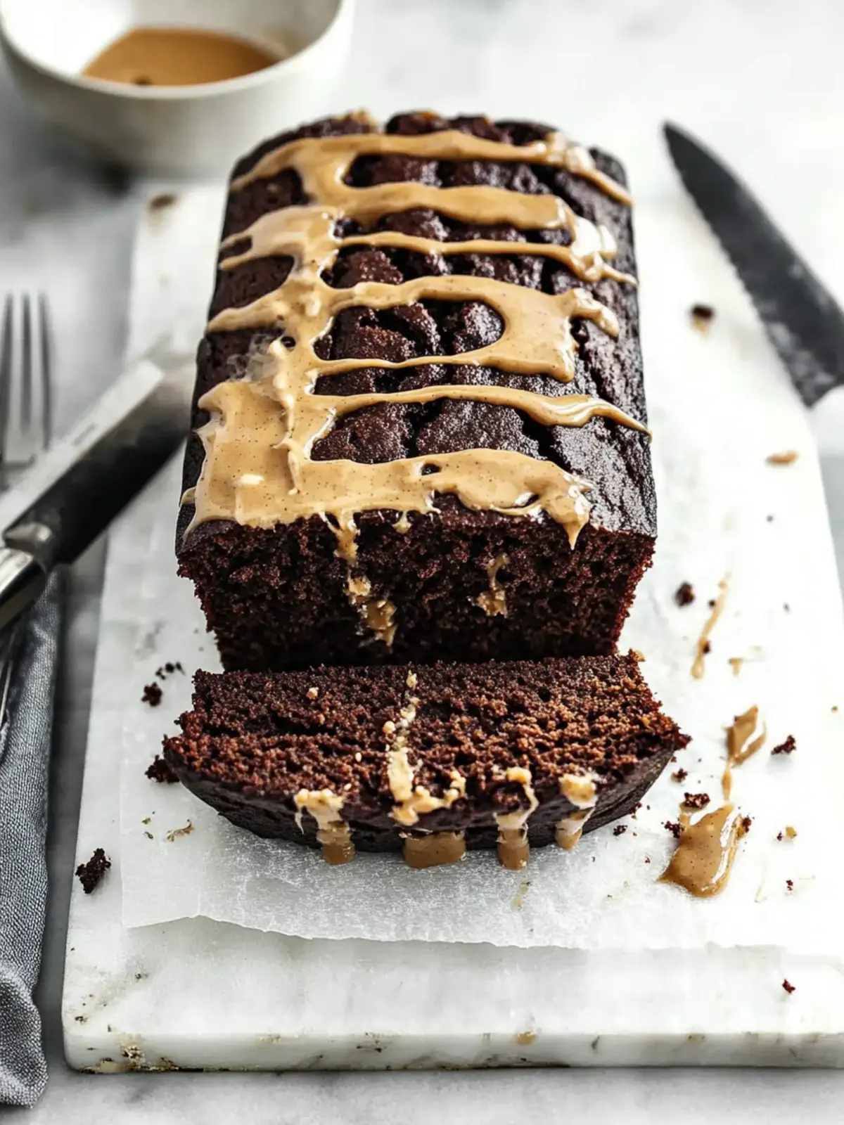 Irresistible Chocolate Peanut Butter Banana Bread Recipe 2 Chocolate Peanut Butter Banana Bread