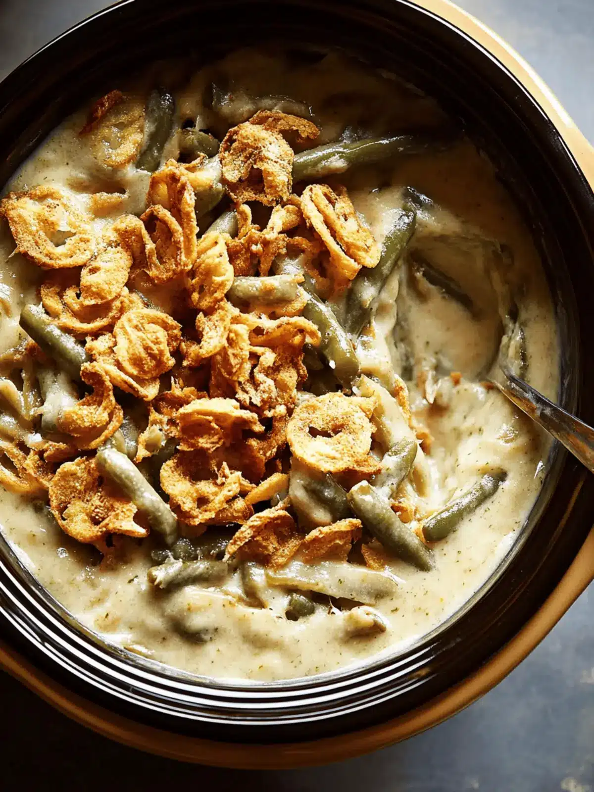Crockpot Green Bean Casserole That Steals the Holiday Show 2 Crockpot Green Bean Casserole
