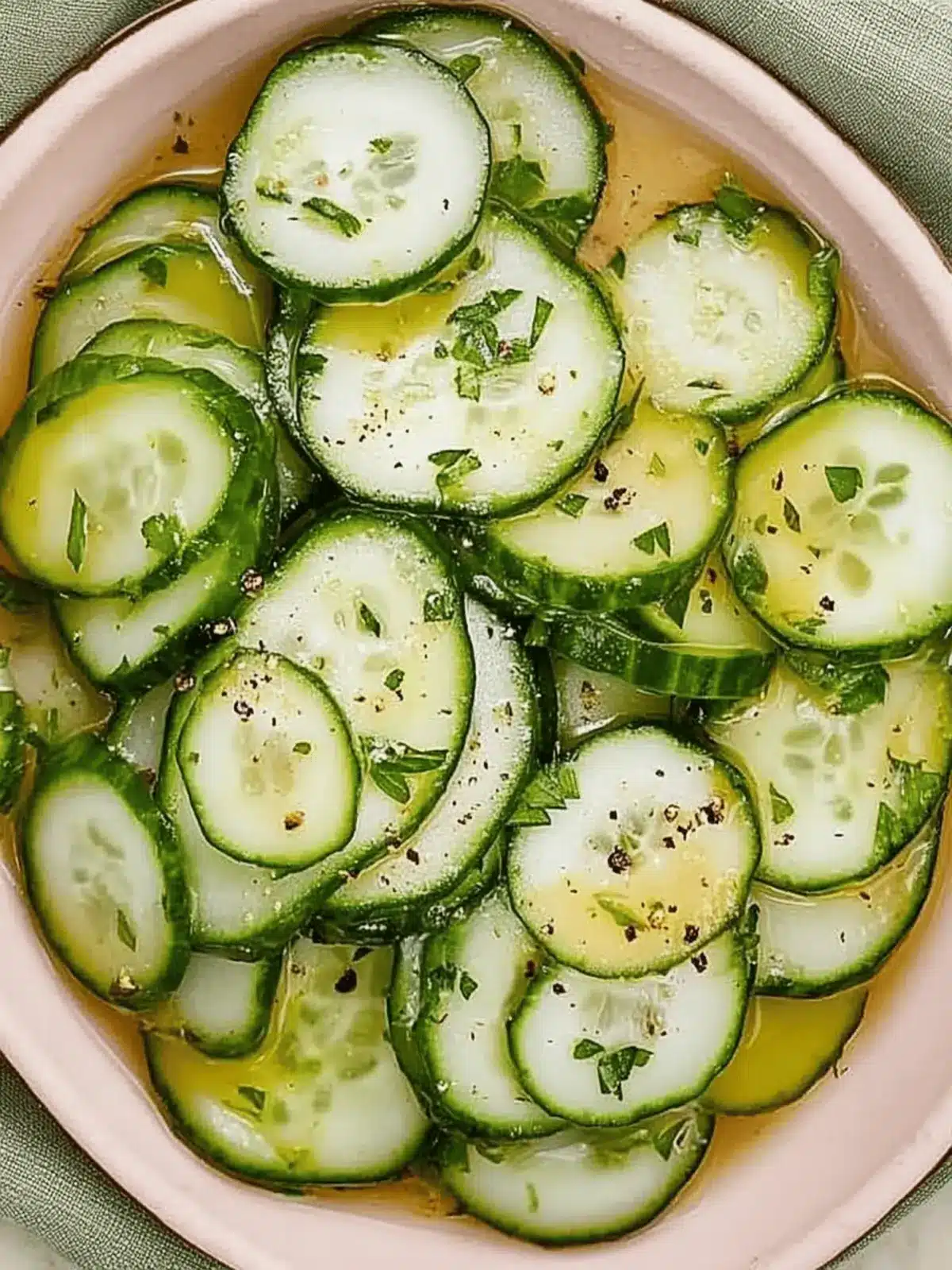 Zesty Tangy Pickled Cucumber Salad in Just 5 Minutes! 4 Tangy Pickled Cucumber Salad