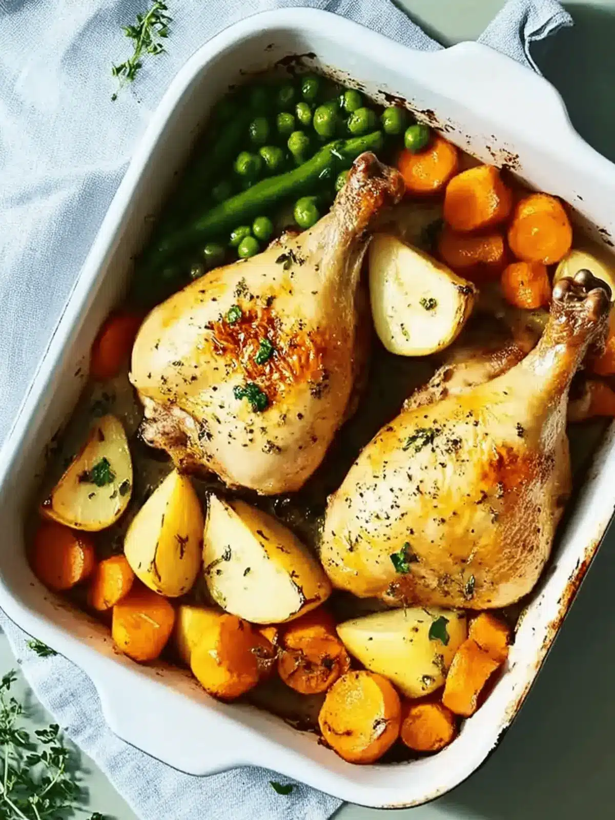 One-Tray Roast Chicken Dinner for Busy Families to Enjoy 4 One-tray roast chicken dinner