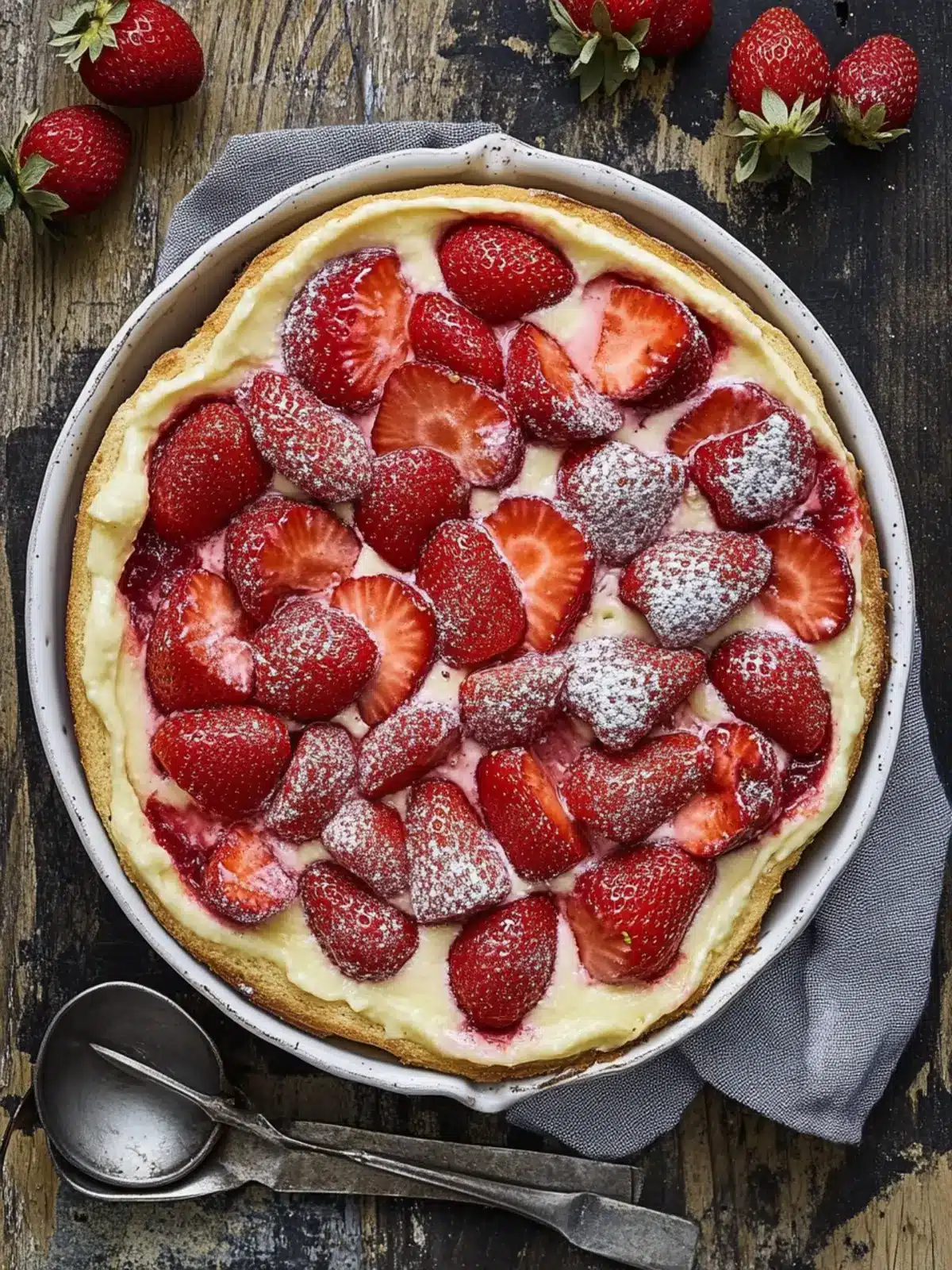 Irresistible Strawberry Flaugnarde: A Slice of French Bliss 4 Strawberry Flaugnarde