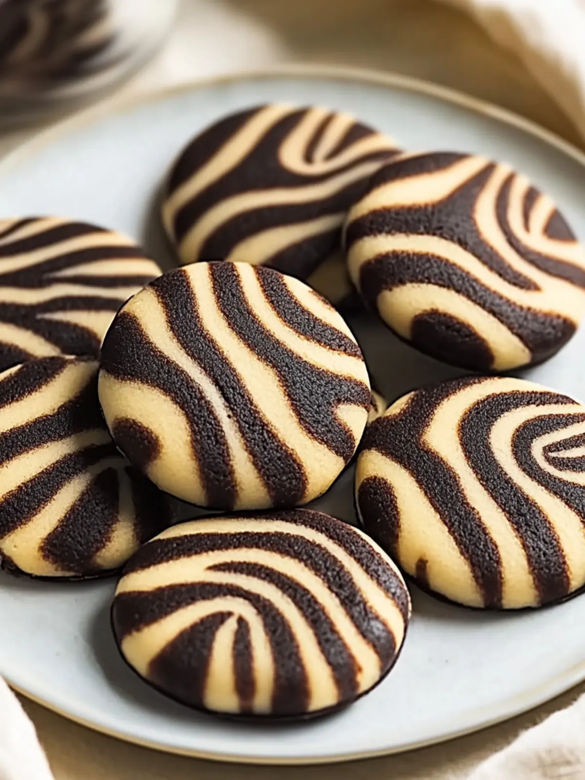 Zebra Cookies: Delightful Swirls of Chocolate & Vanilla Magic 3 Zebra Cookies