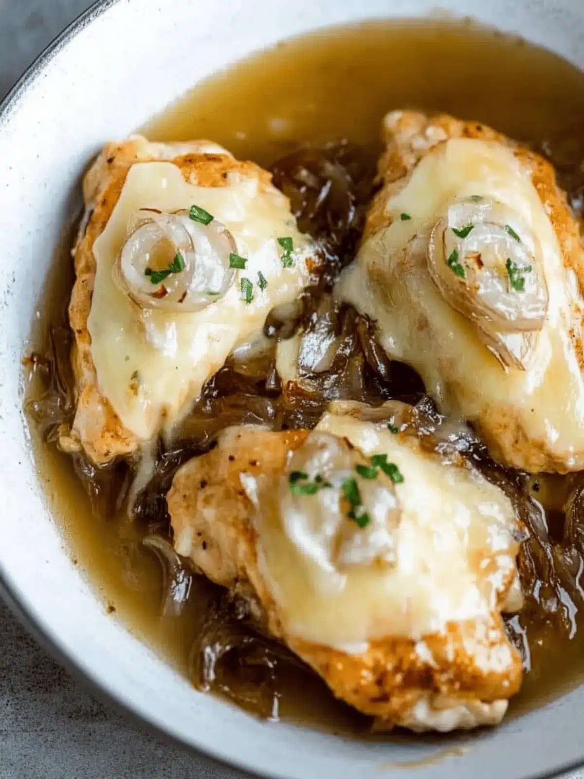 Skillet French Onion Chicken: A Comforting High-Protein Feast 4 Skillet French Onion Chicken