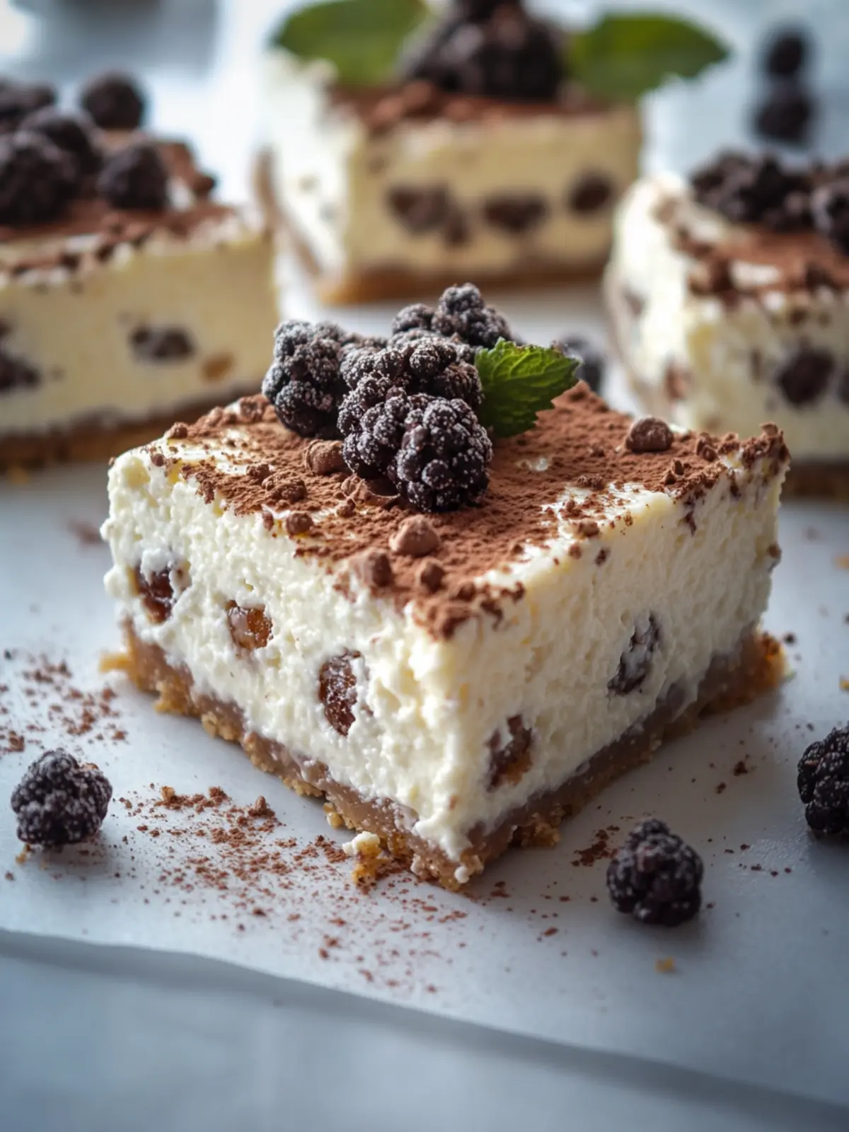 Creamy Cannoli Cheesecake Bars Made in Just 15 Minutes 4 Cannoli Cheesecake Bars